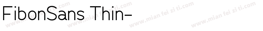 FibonSans Thin字体转换